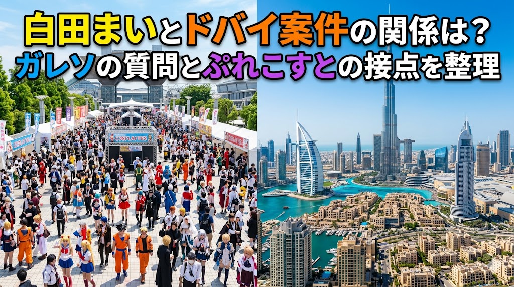 白田まいとドバイ案件の関係は？ガレソの質問とぷれこすとの接点を整理