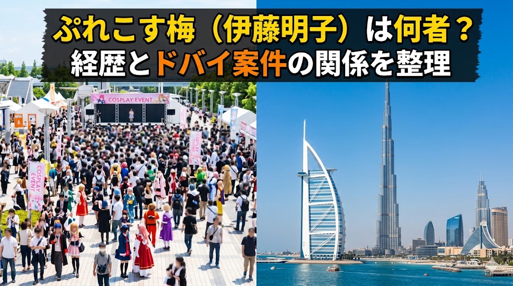 ぷれこす梅（伊藤明子）は何者？経歴とドバイ案件の関係を整理