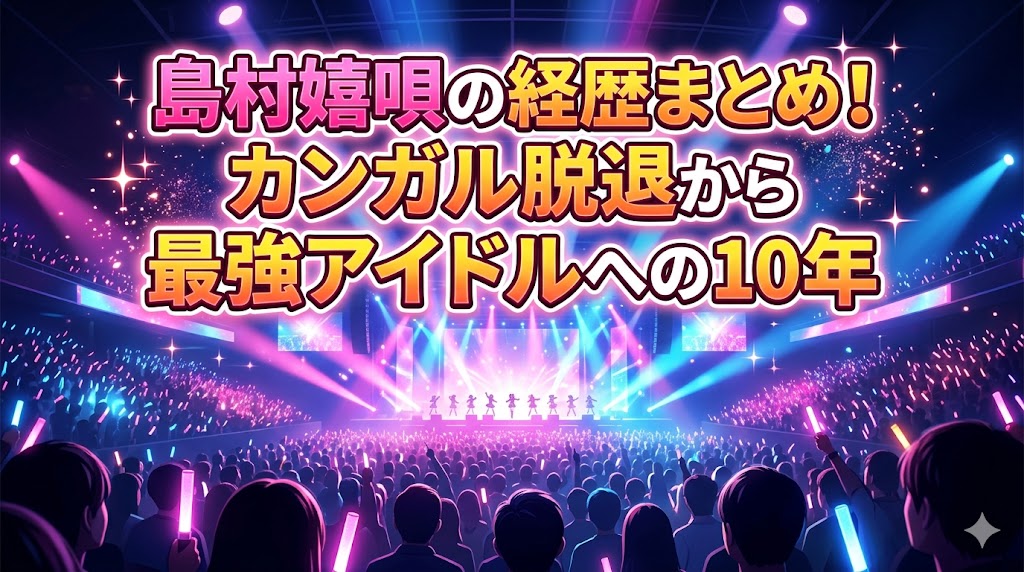 島村嬉唄の経歴まとめ！カンガル脱退から最強アイドルへの10年